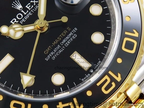 MiroTime 0309 SportInspired GMT-Master II 126713 GRNR ARF 1:1 Best Edition Black Dial on YG SS Jubilee Bracelet VR3285 CHS 1663